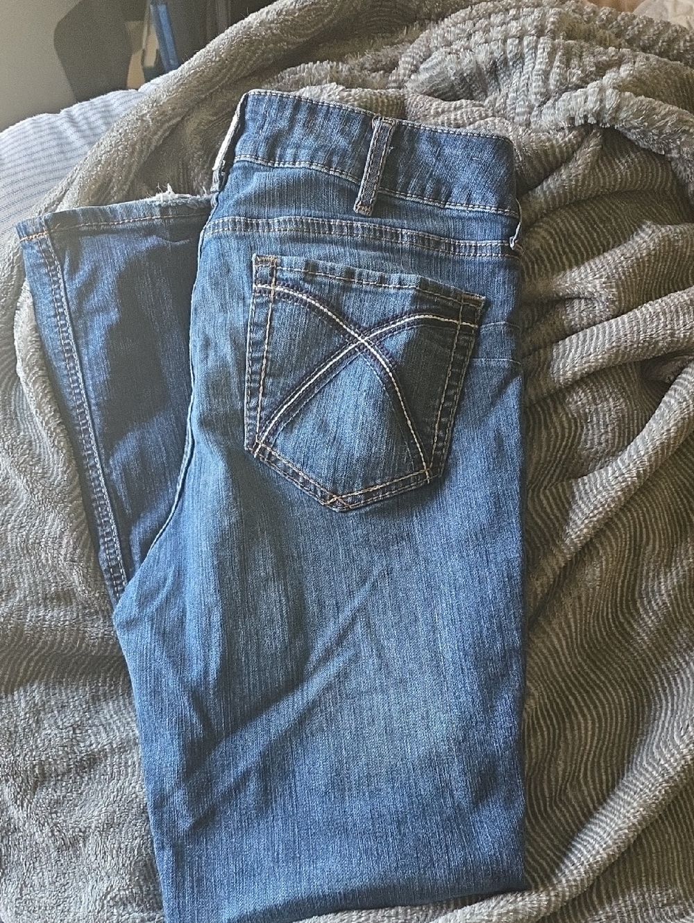 Ariat Perfect Rise Boot Dark Blue Denim Jeans 32S